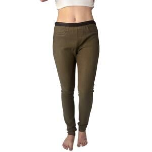 Vintage Helmut Lang Y2K Olive Cotton Jodhpur Pants Knee Patch Tapered Size 31